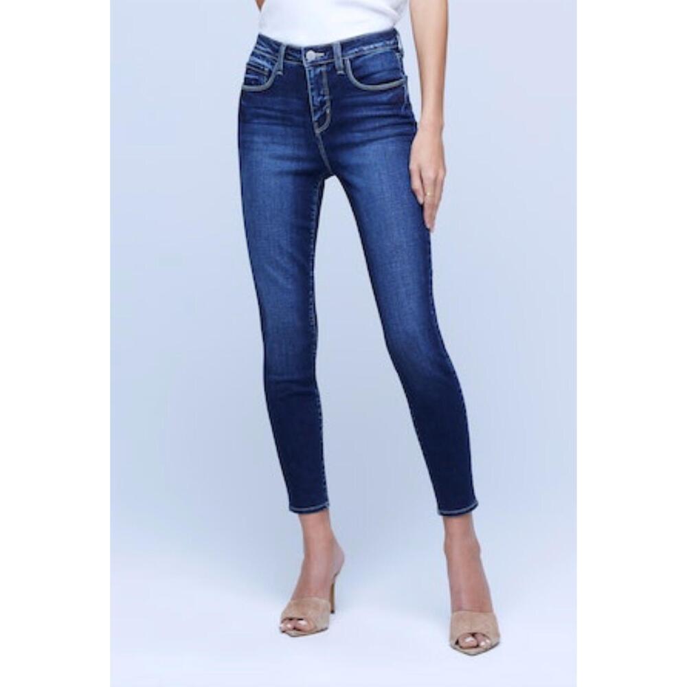 NEW L'AGENCE margot high rise skinny jean in columbia